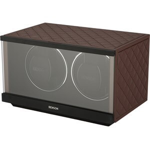 Benson Swiss Series Double 2.20 Dark Brown Leather watch winder